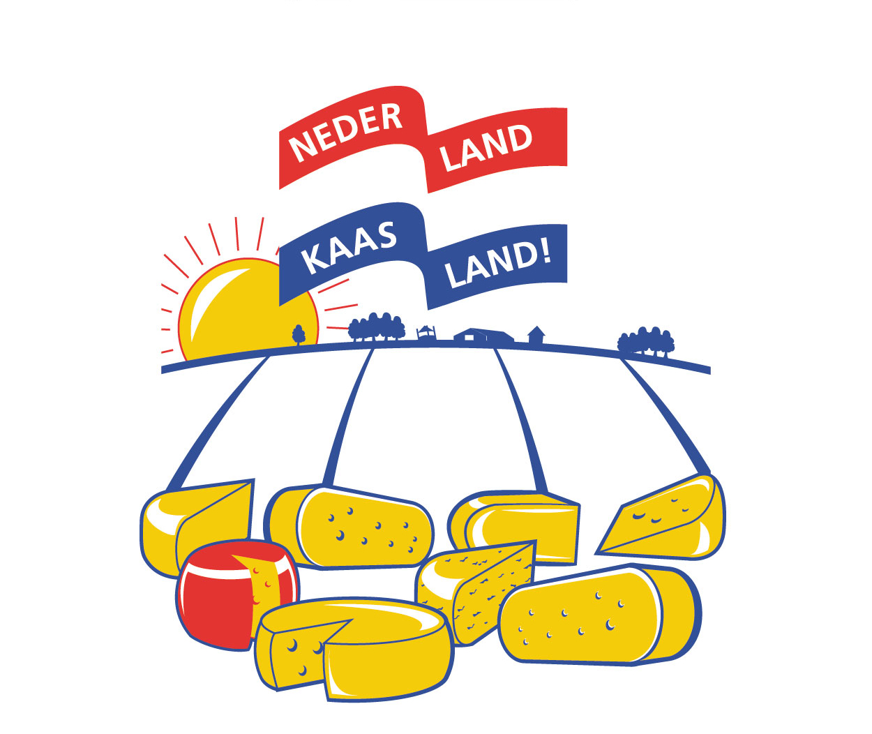 Papieren zakjes Nederlandse kaas
