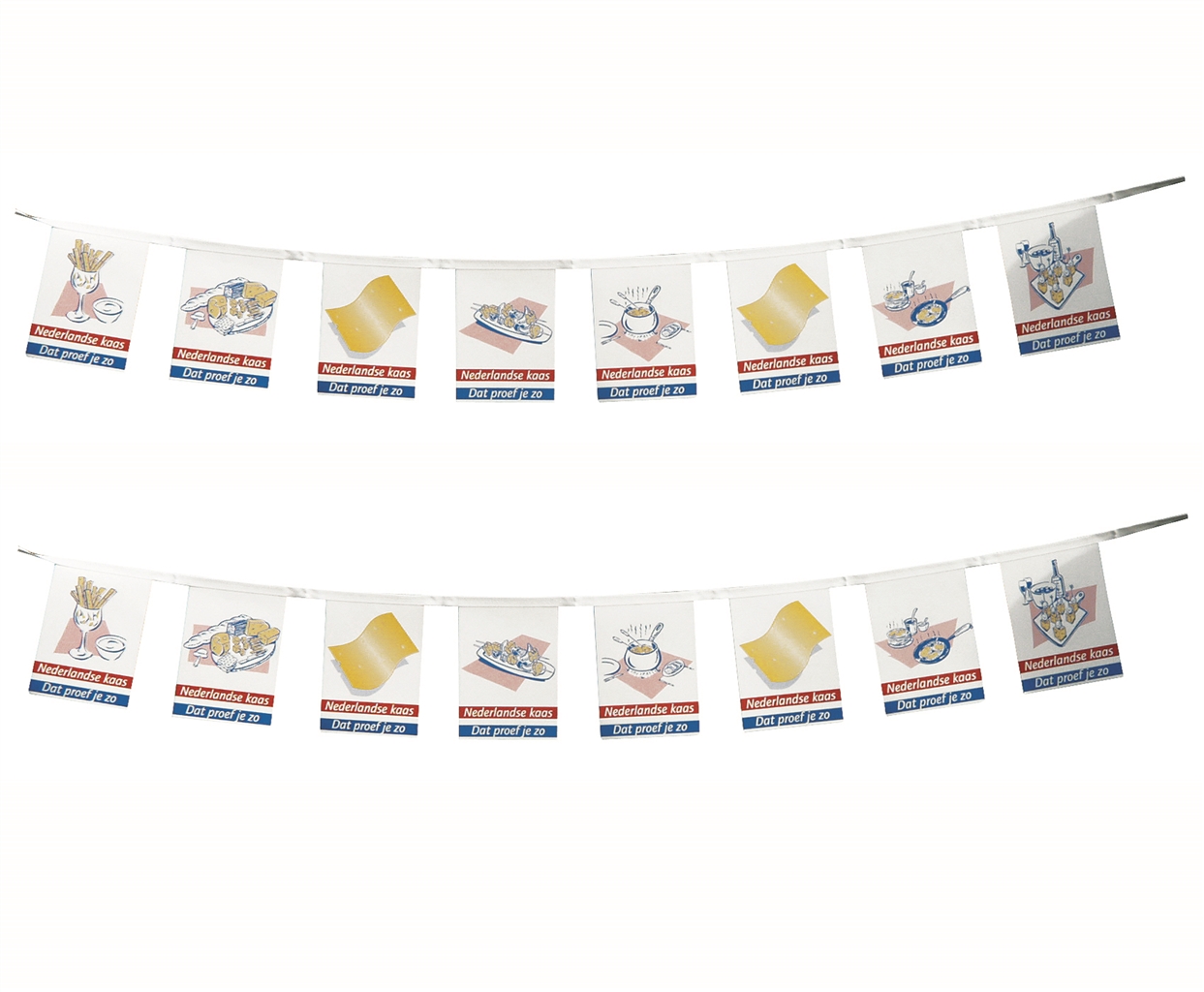 Nederlandse kaas vlaggenlijn
